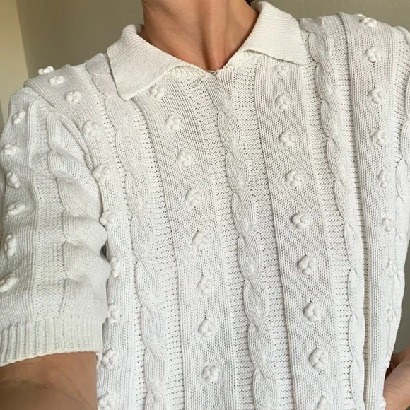 Vintage Knit Collared Top - Picture 9 of 11